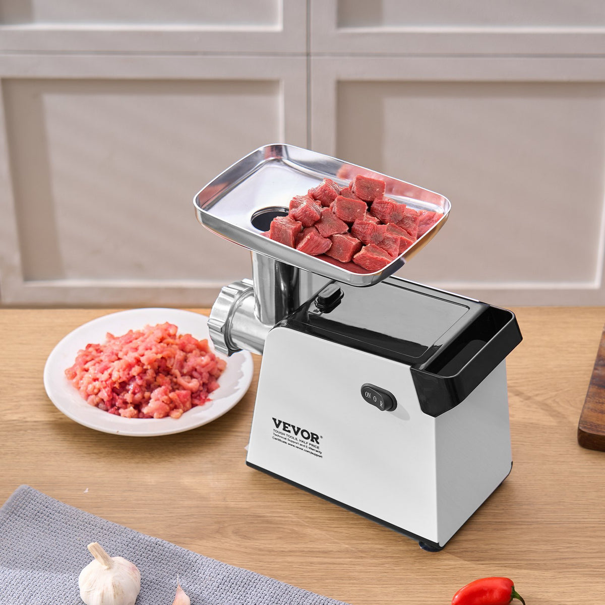 Electric Meat Grinder 3 Lbs Min Sausage Stuffer Maker For Home Kitchen