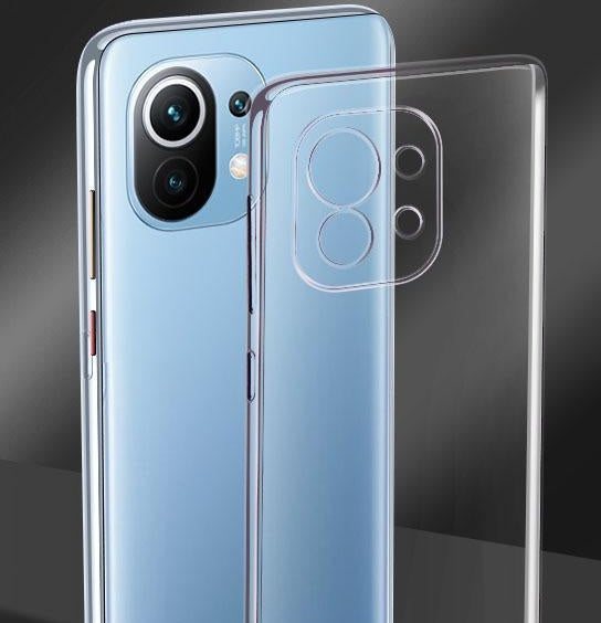 S21 Mobile Phone Case Electroplating Transparent Ultra-thin All-inclusive Anti-fall Soft Shell Transparent