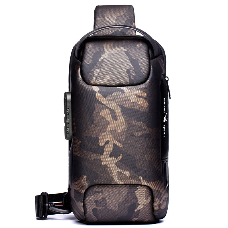 Men Chest Bag Messenger Bag Anti-theft Shoulder Bags Chest Bag Pack For Male Camouflage