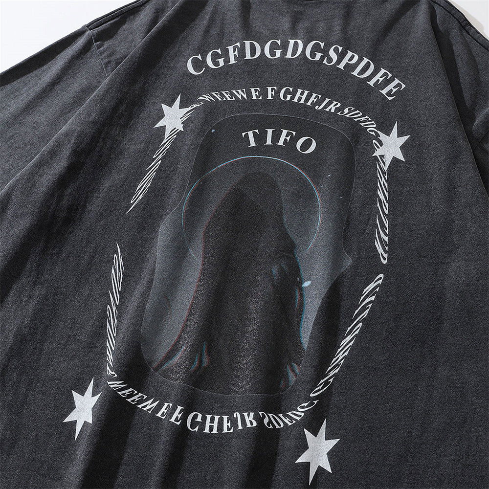 Fashion American Printed T-shirt Men