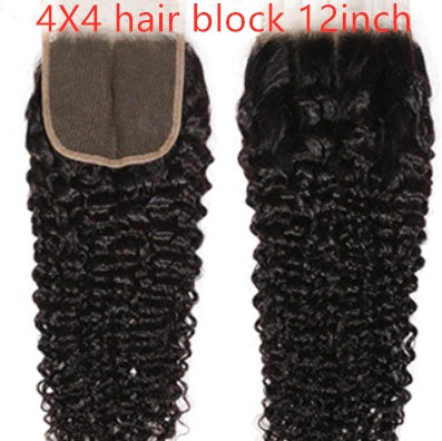 Live Export Wig Malaysia Hair Extension 4X4 hair block 12inch