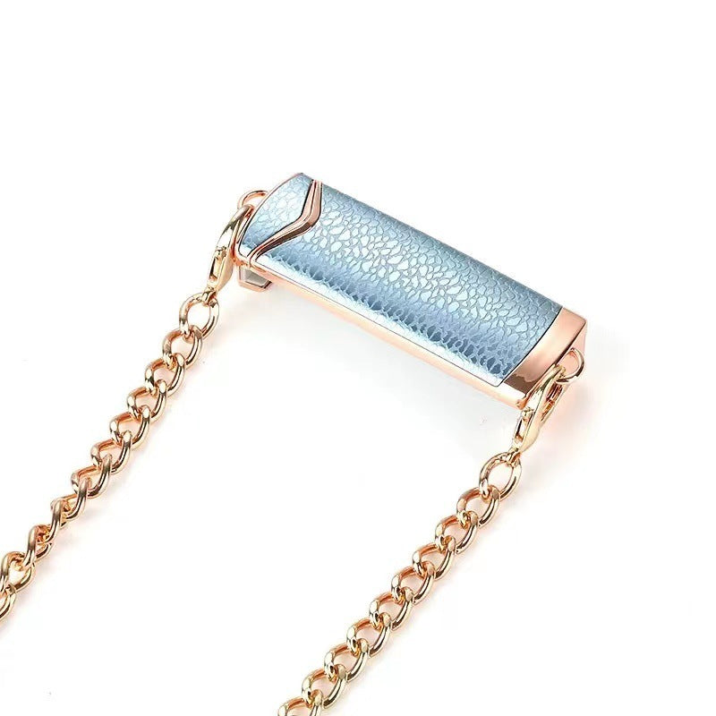 Universal Crossbody Phone Lanyard Chain Back Clip Detachable Gold blue