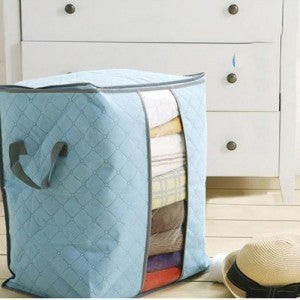 Quilt storage clothes finishing quilt storage bag Blue