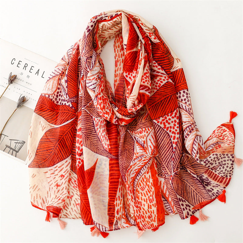 Creative Chinese Style Cotton And Linen Scarf SL2409002 180X88CM