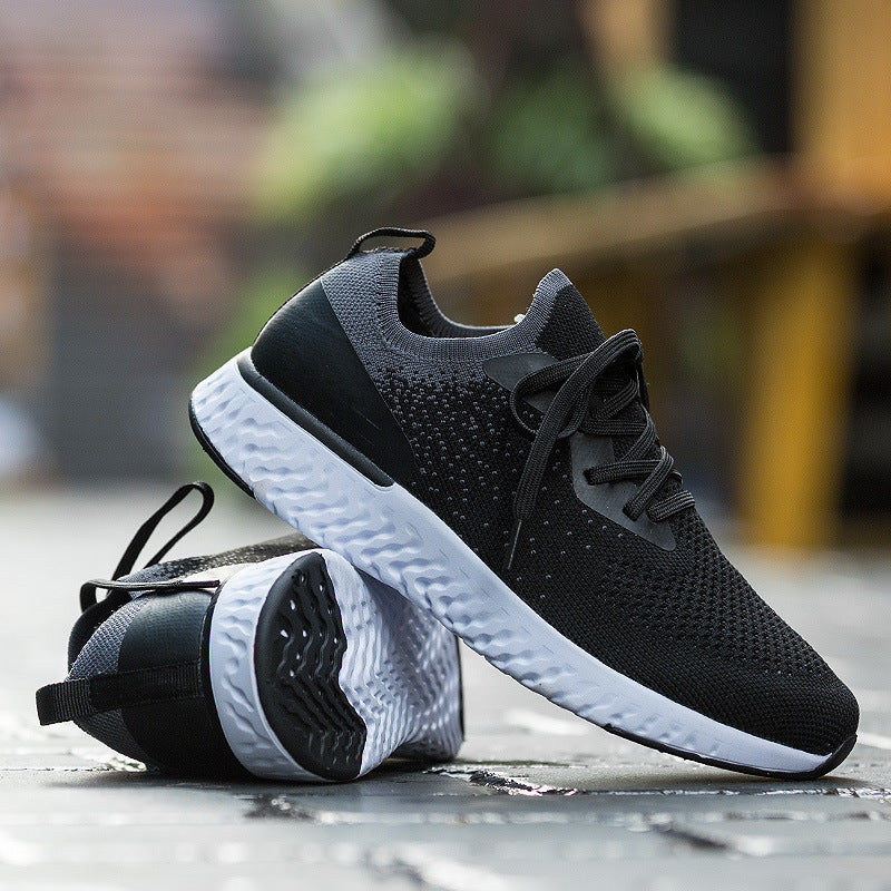 Women's Casual Lightweight Soft-soled Sports Shoes Black