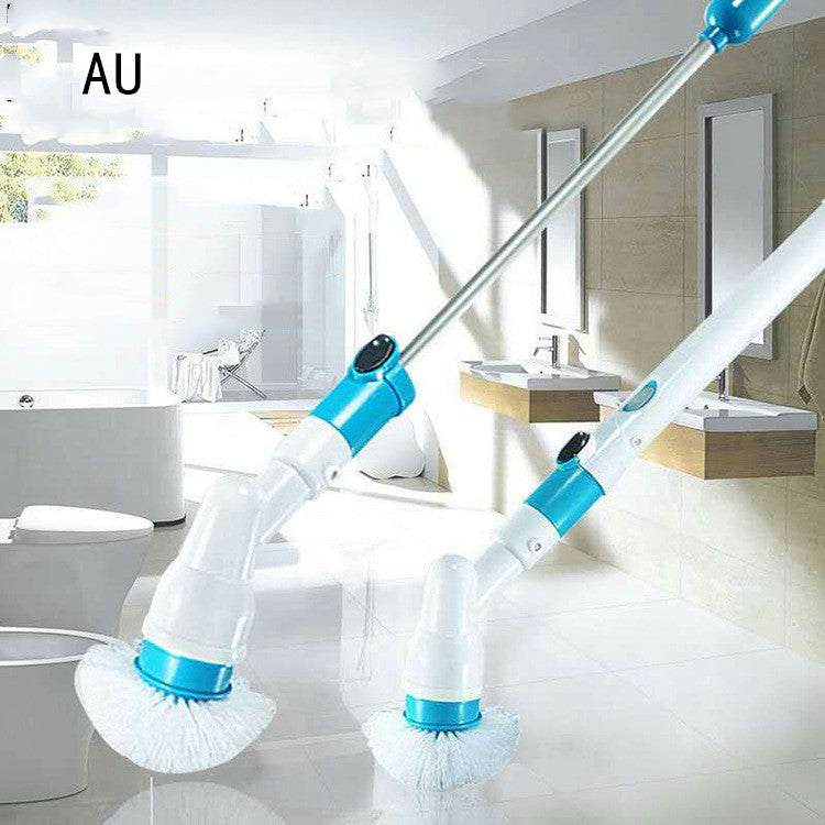Wireless Rechargeable Electric Cleaning Brush Long Handle Automatically Rotates AU
