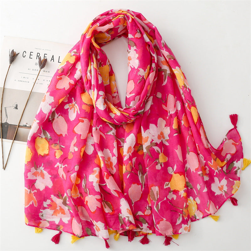 Creative Chinese Style Cotton And Linen Scarf SL2409022 180X88CM