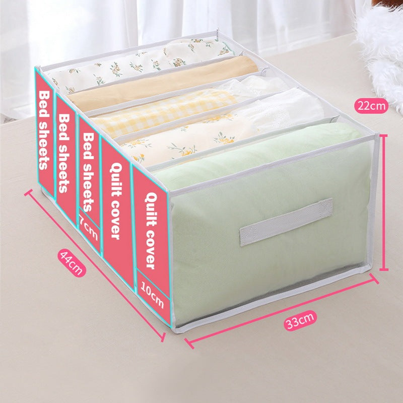Quilt Clothes Storage Bag Dustproof Blanket Wardrobe Organizer Bed sheet5 white