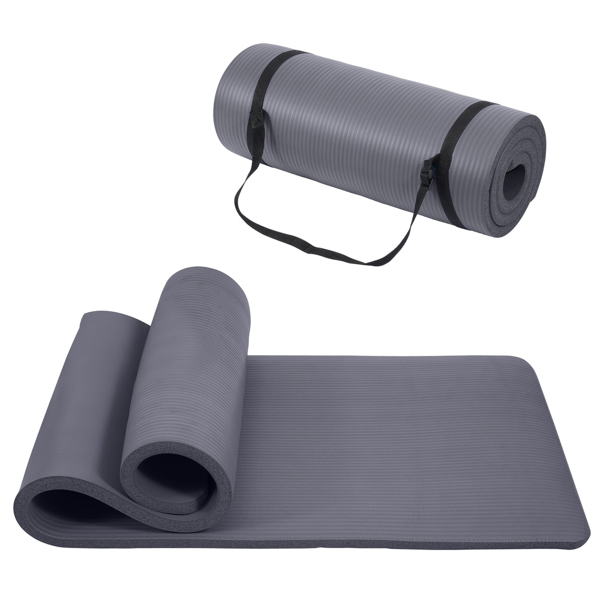 Only Supports Self Pickup Yoga Mat, One Inch Thickened High-density Practice Mat, Tear-resistant Practice Yoga Mat With Straps, Suitable For All Kinds Of Yoga Practice
