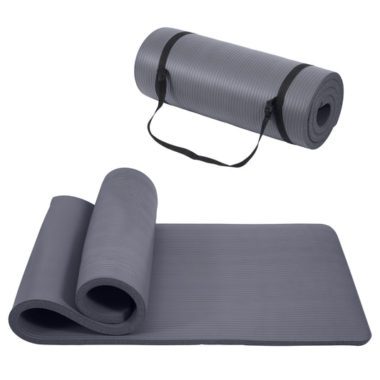 Only Supports Self Pickup Yoga Mat, One Inch Thickened High-density Practice Mat, Tear-resistant Practice Yoga Mat With Straps, Suitable For All Kinds Of Yoga Practice