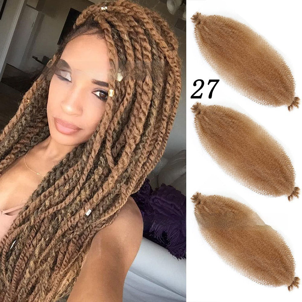 Wig Crochet Hair Springy Afro Twist Hair Chemical Fiber Wig Dreadlocks Style27