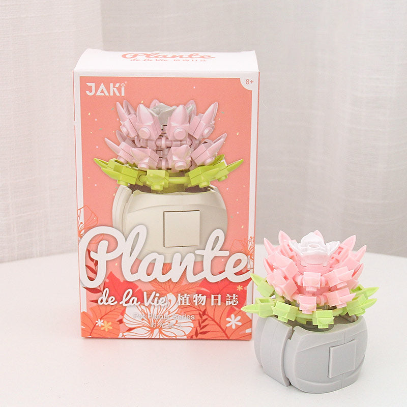 Non-watering Building Blocks Succulent Pot Cute Flowers Time traveler
