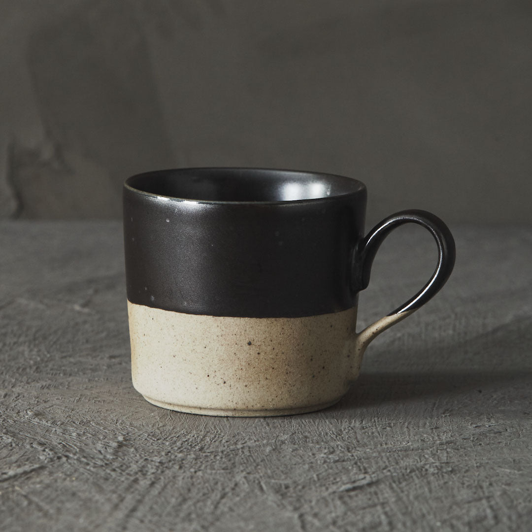 Japanese Retro Ceramic Coffee Cup Black