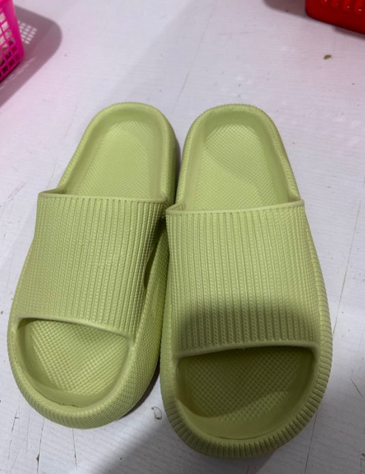 Soft Home Couple Slippers Fruit green