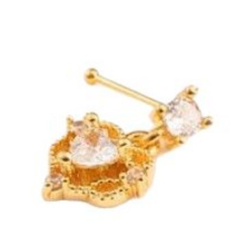 Personalized Piercing Jewelry Small Rhinestone Nose Stud
