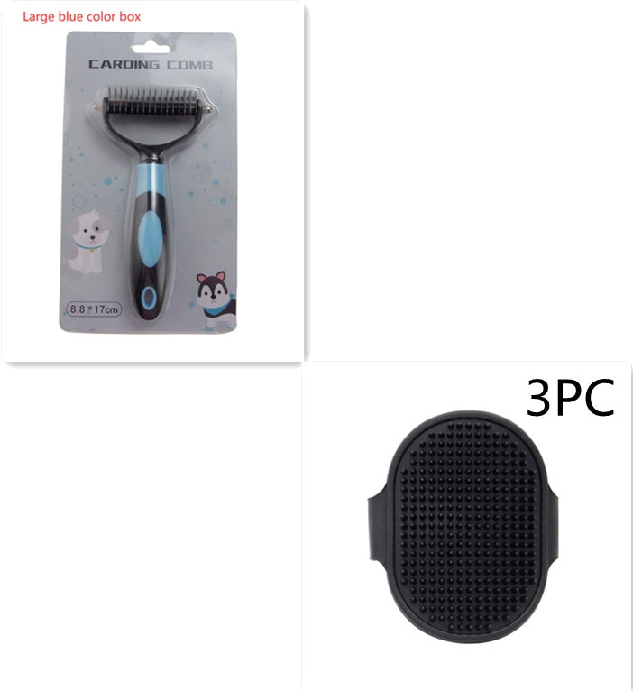 Pets Dematting Comb Pet Dog Cleaning Hair Removal Comb Set B Large