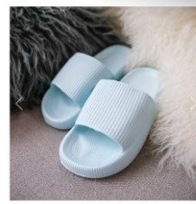 Soft Home Couple Slippers Light blue