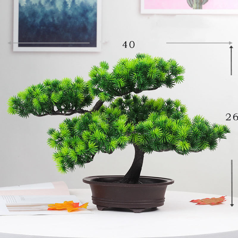 Bonsai Ornaments Fake Tree Potted Plants Beauty Pine
