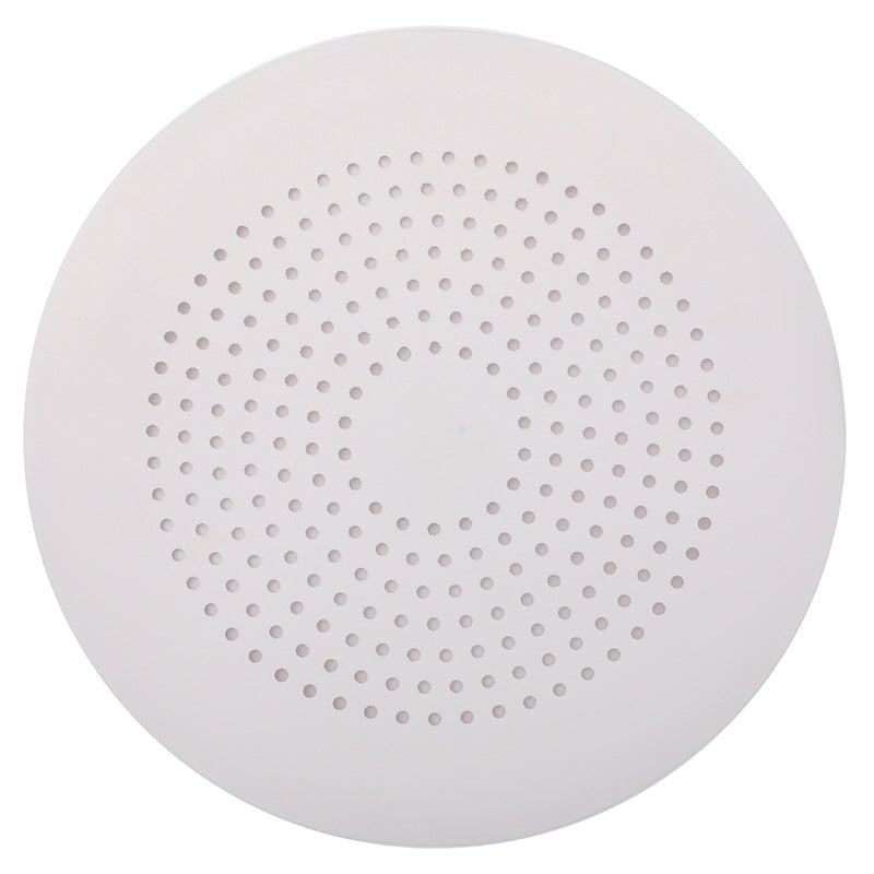 Sink Silicone Floor Drain Cover Bathroom Drain Hair Filter Flat Round White