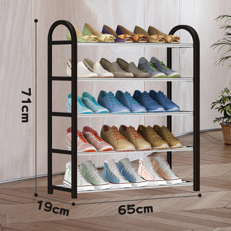 Simple Multi-layer Metal Combination Shoe Rack Household Light Luxury Space-saving Storage Cabinet Economical Small Storage Rack