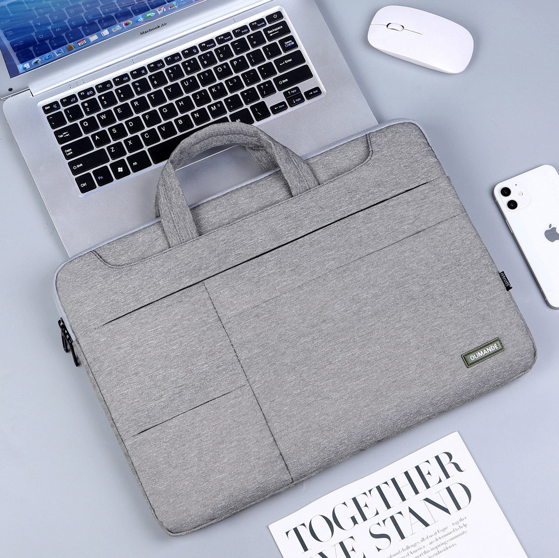15.6-inch Laptop Bag For Business Men Dark Gray