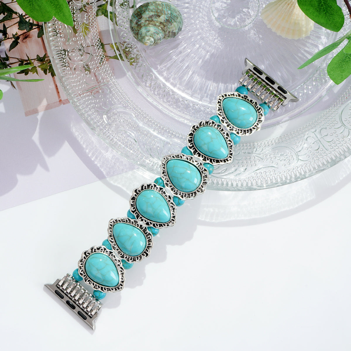 Acrylic Turquoise Chain Watch Strap