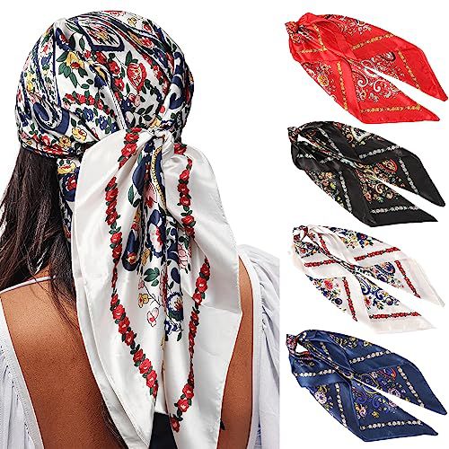 Square Printing Real Silk Scarf 016 Style