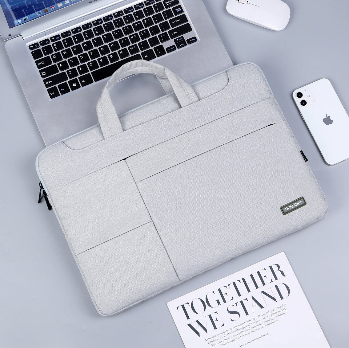 15.6-inch Laptop Bag For Business Men Beige