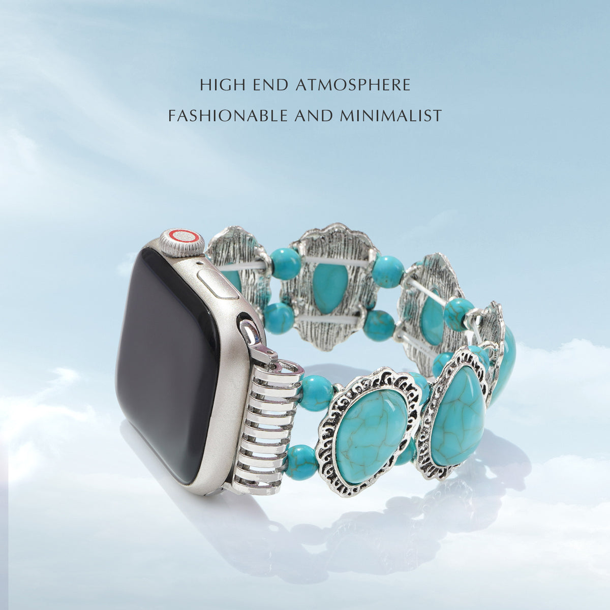 Acrylic Turquoise Chain Watch Strap