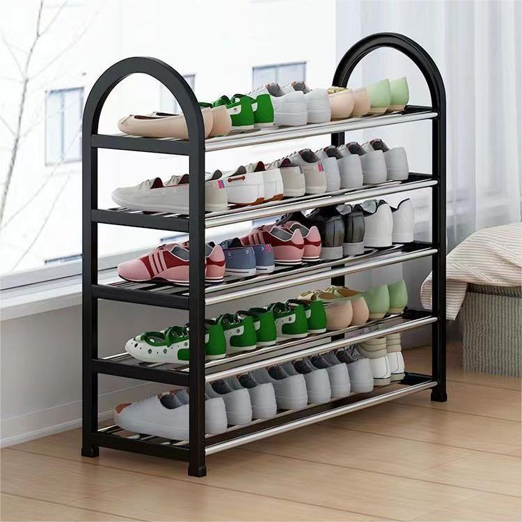 Simple Multi-layer Metal Combination Shoe Rack Household Light Luxury Space-saving Storage Cabinet Economical Small Storage Rack