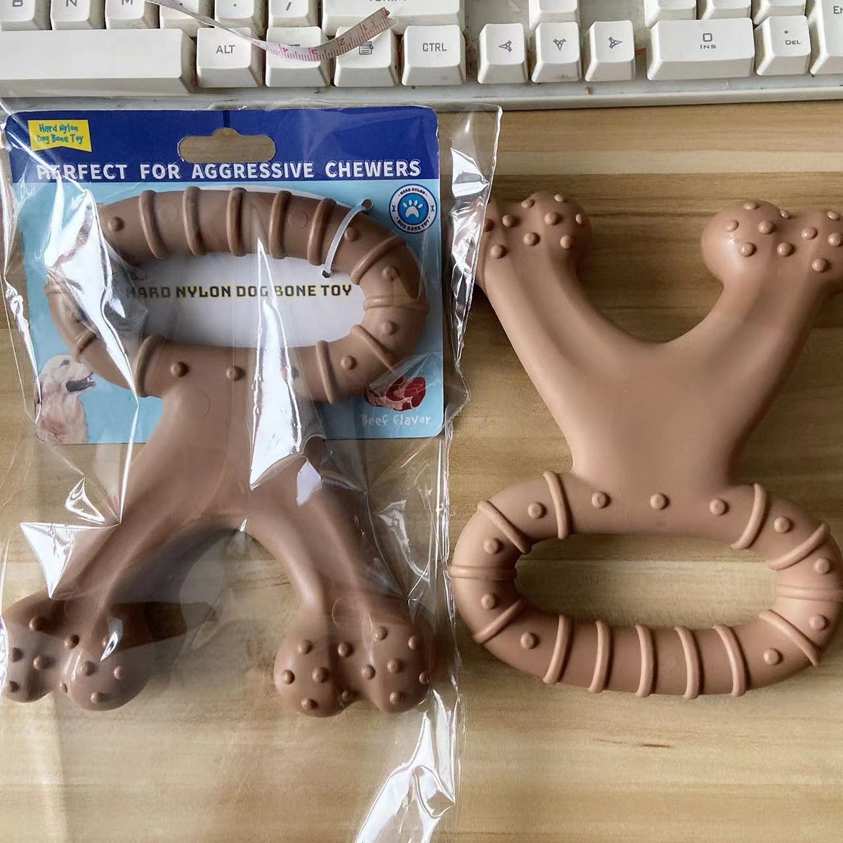 Amazon Cross-border New Dog Interactive Toy Pet Chew Dog Bite Simulation Nylon Toy Molar Dog Bones
