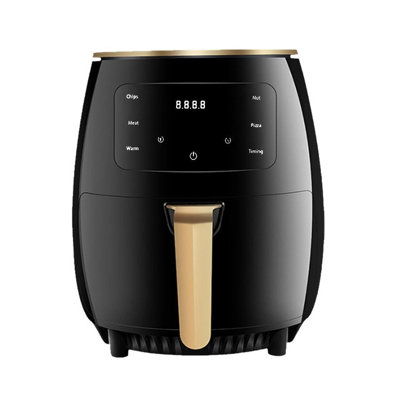 Air Fryer New Air Fryer Household Large Capacity Potato Chip Machine Multi-functional Electric Fryer For Cross-border 6L black English and American regulations 110V