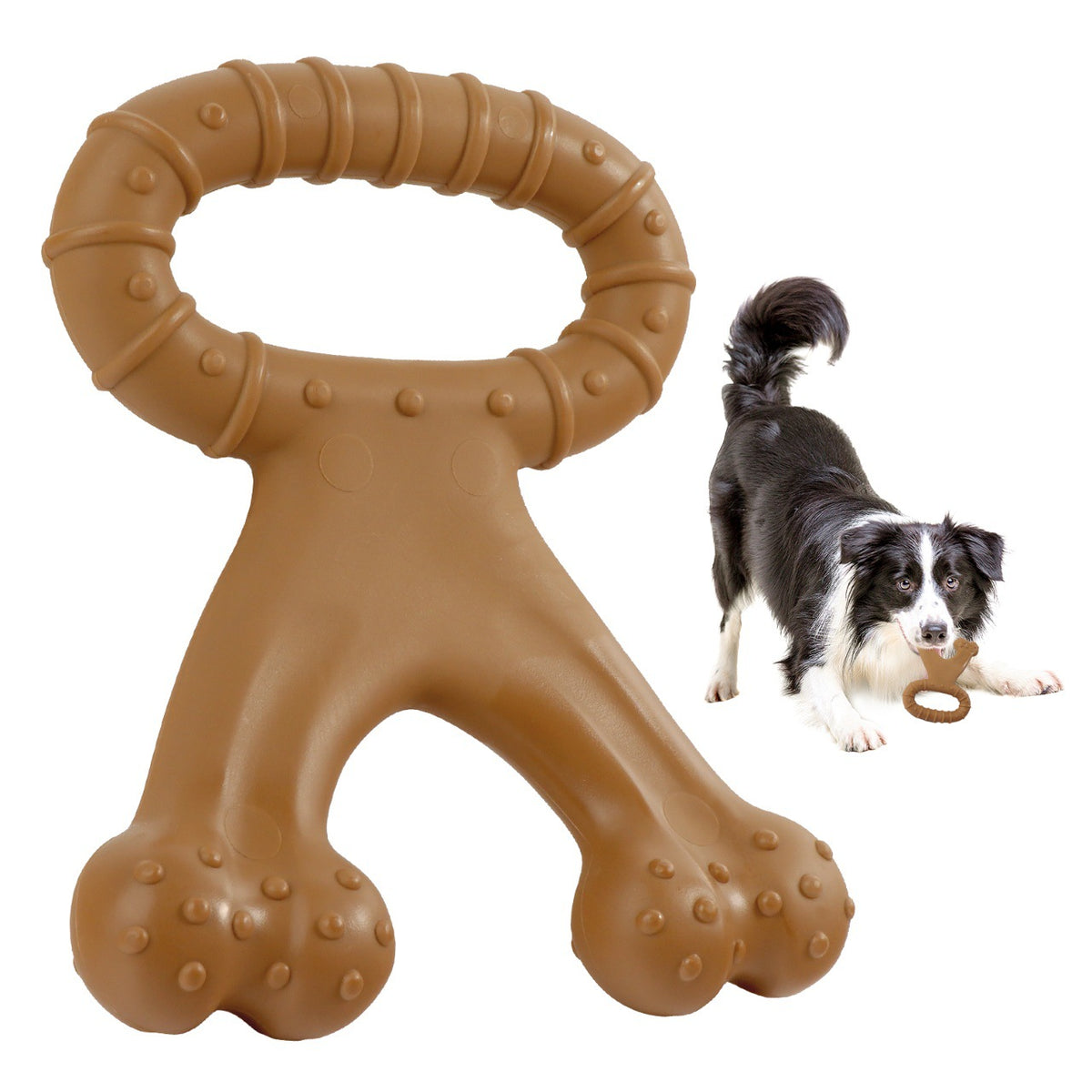 Amazon Cross-border New Dog Interactive Toy Pet Chew Dog Bite Simulation Nylon Toy Molar Dog Bones