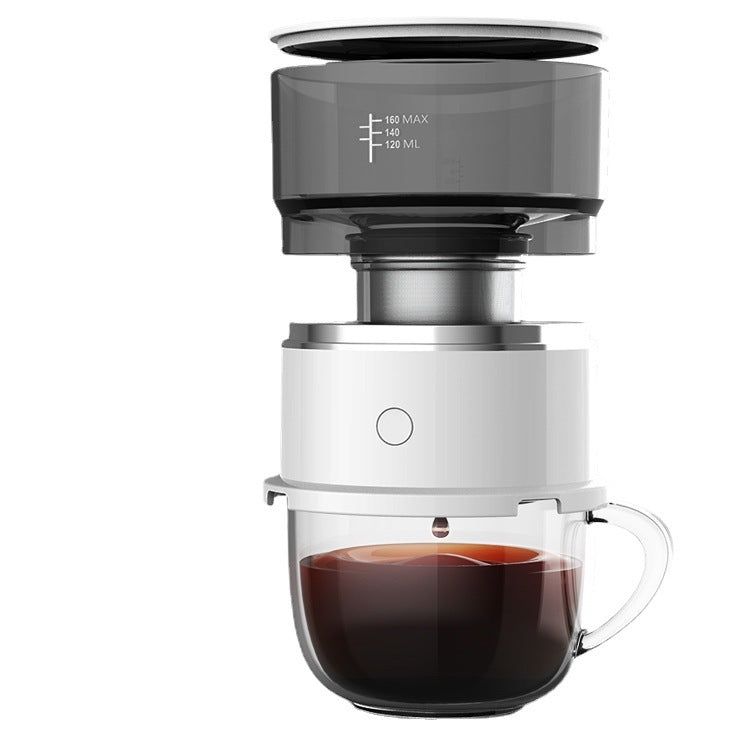 Portable Mini Electric Drip Type Hand Made Coffee Maker White