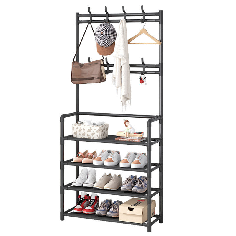 Shoe Rack Multi-layer Household Floor-standing One-piece Shoe And Hat Rack Bedroom Living Room Bag Rack Door Storage Simple Shoe Rack