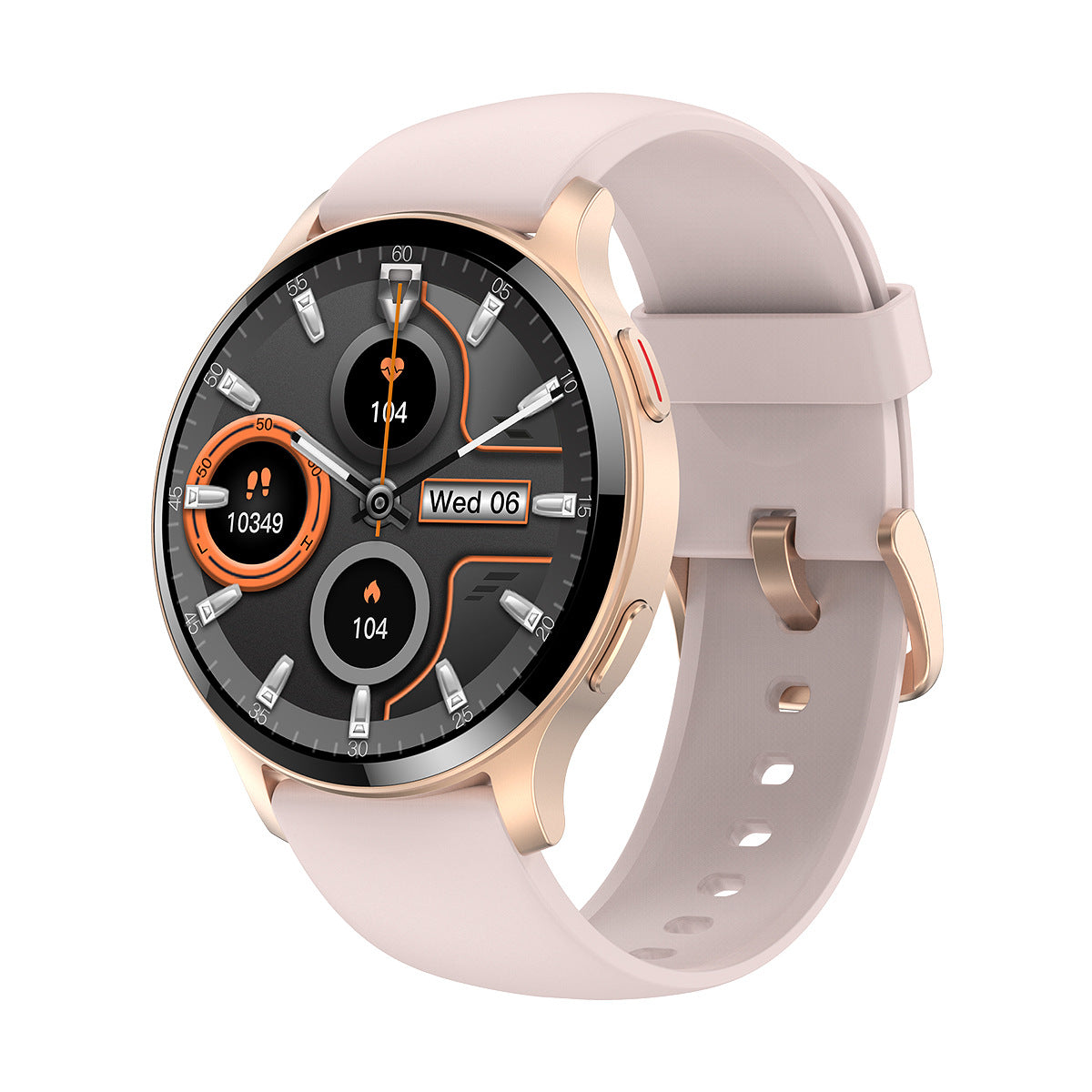 Bluetooth Calling Heart Rate Blood Oxygen Sleep LW77 Smart Watch Gold