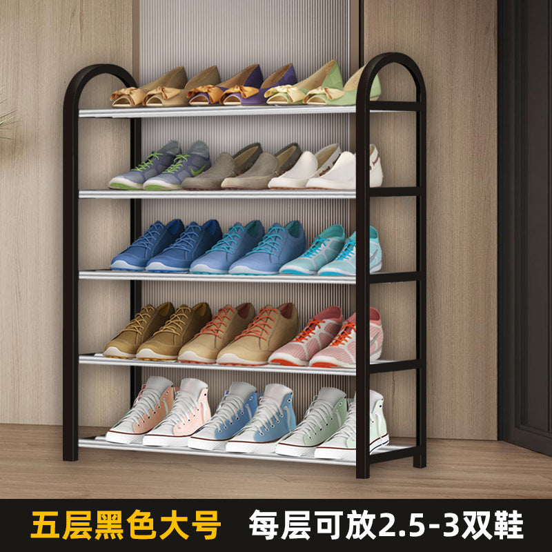 Simple Multi-layer Metal Combination Shoe Rack Household Light Luxury Space-saving Storage Cabinet Economical Small Storage Rack