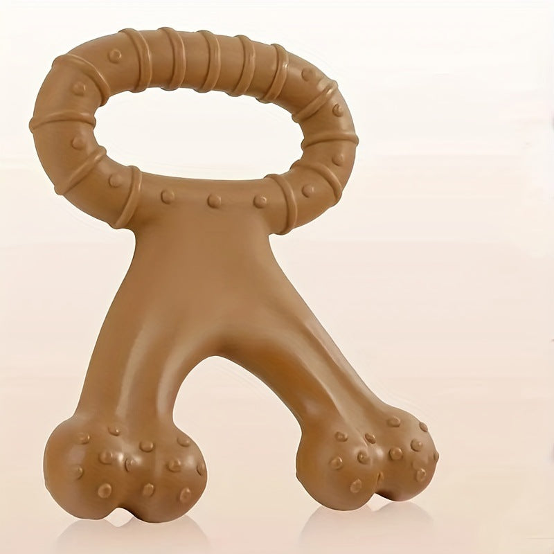 Cross-Border Popular Dog Interactive Toy Pet Chewing Dog Bite Artificial Nylon Toy Molar Dog Bone Ring