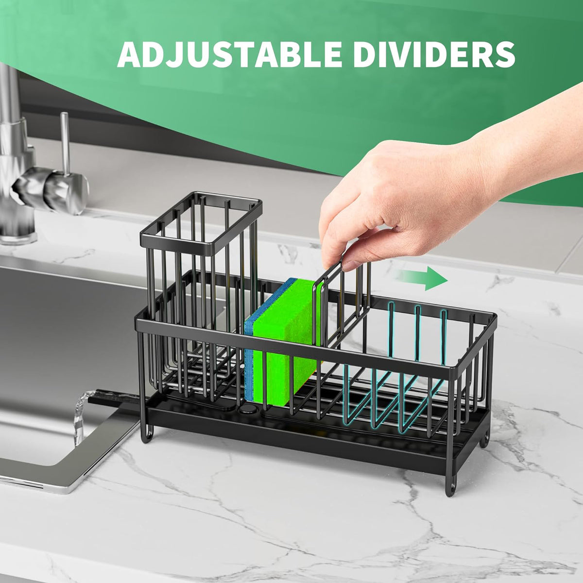 Kitchen 304 Stainless Steel Sponge And Cloth Storage Rack