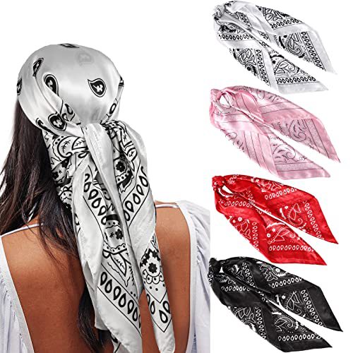 Square Printing Real Silk Scarf 003 Style