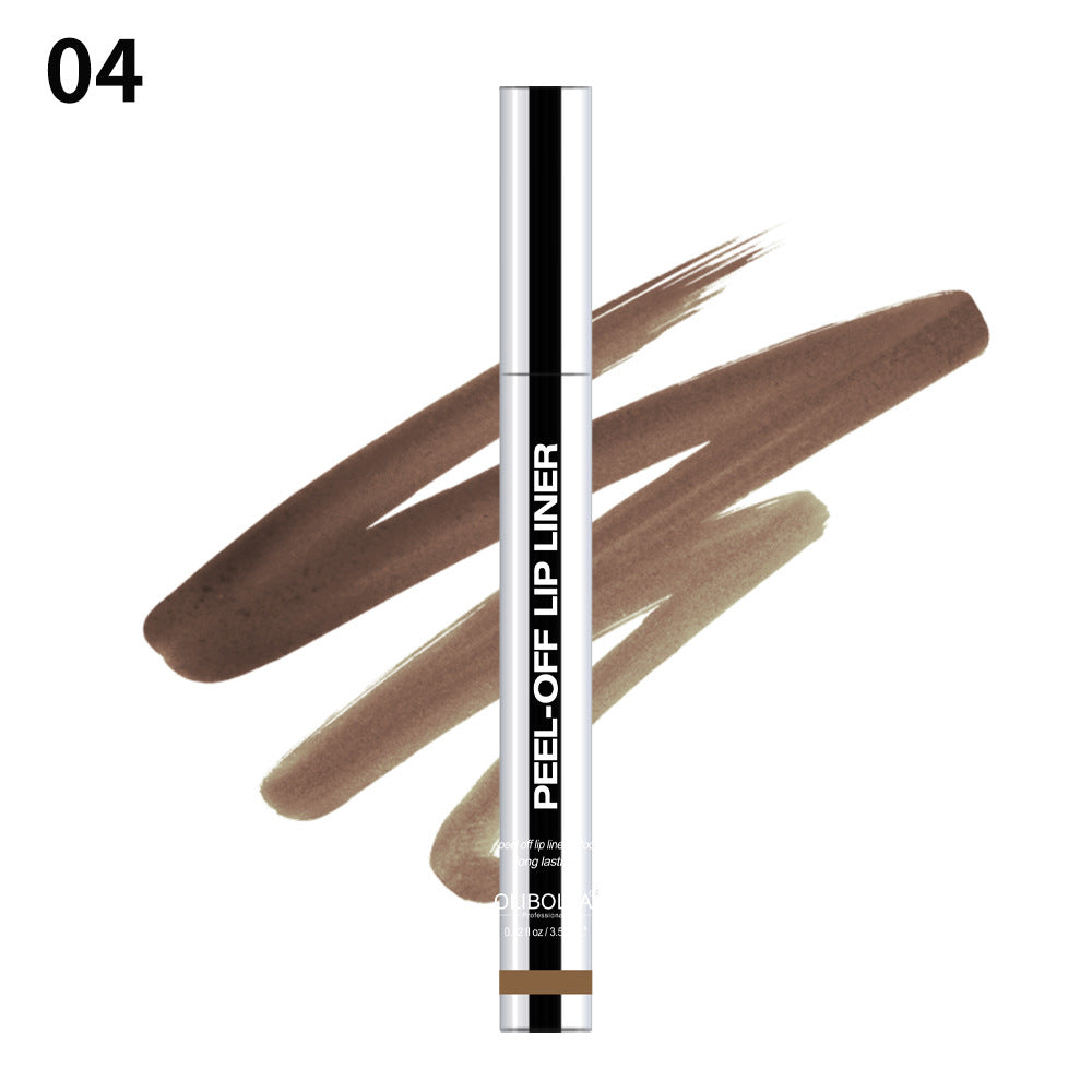 Tear-off Lip Liner Dyeing Stripping No Falling No Makeup Lip Pen Lipstick Show Lip Color. 04# 3.5ml