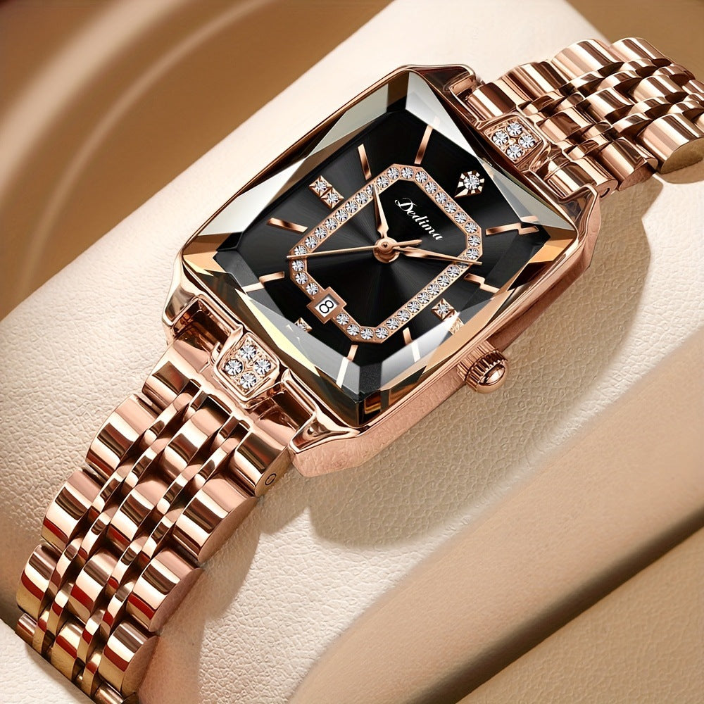 Women's Waterproof High-end Fashion All-match Watch Black