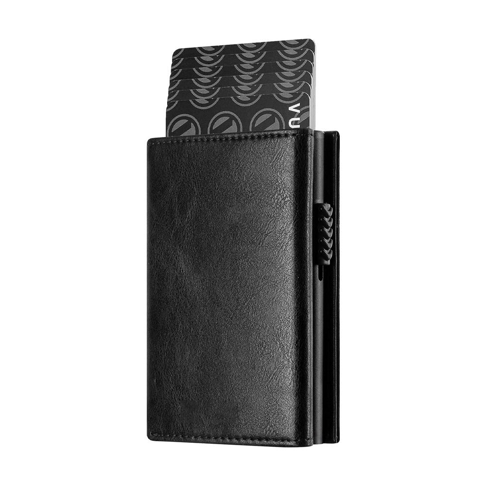 Metal Card Bag Men's RFID Anti-theft Swiping Black