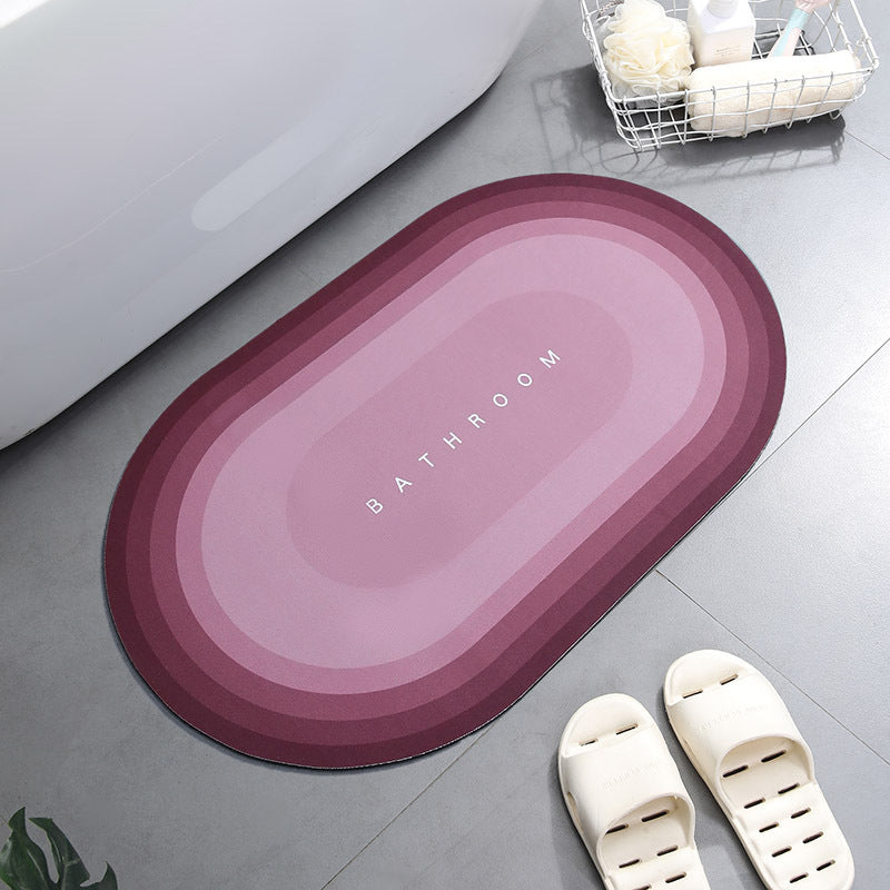 Home Bathroom Super Absorbent Shower Bath Mat EPink 400MMx600MM