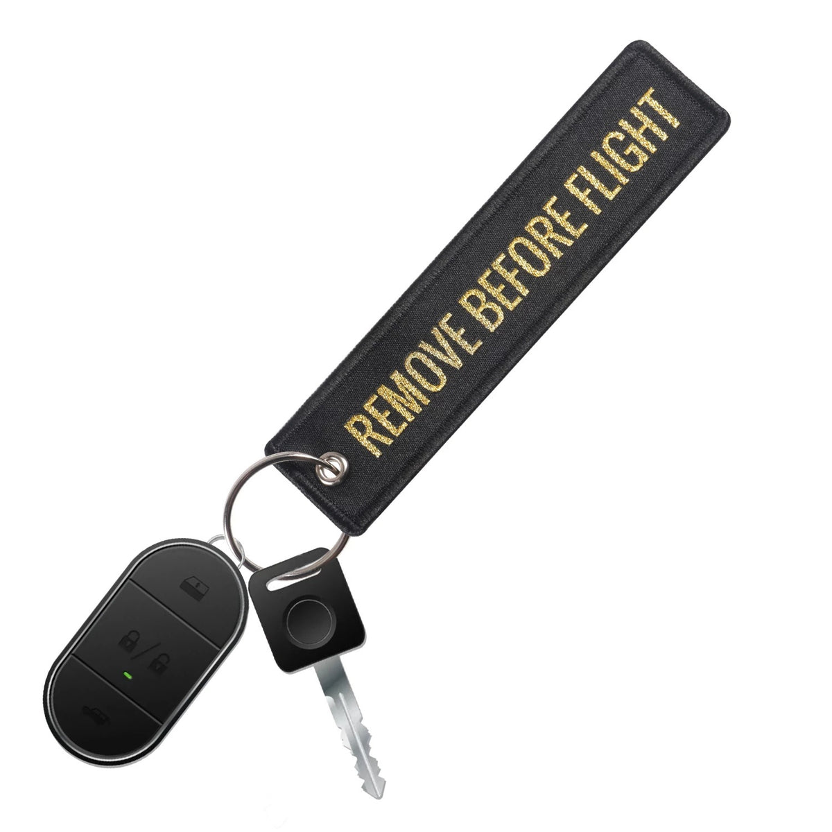 Aviation Gift Keychain Woven Gold Thread
