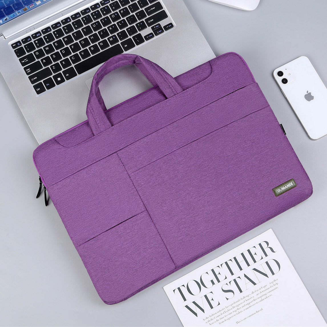 15.6-inch Laptop Bag For Business Men Purple