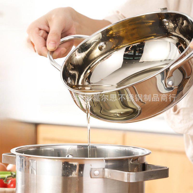 304 Stainless Steel Fryer Tempura Fryer Household Temperature Controlled Fryer Fuel Saving Source Manufacturer With Strainer