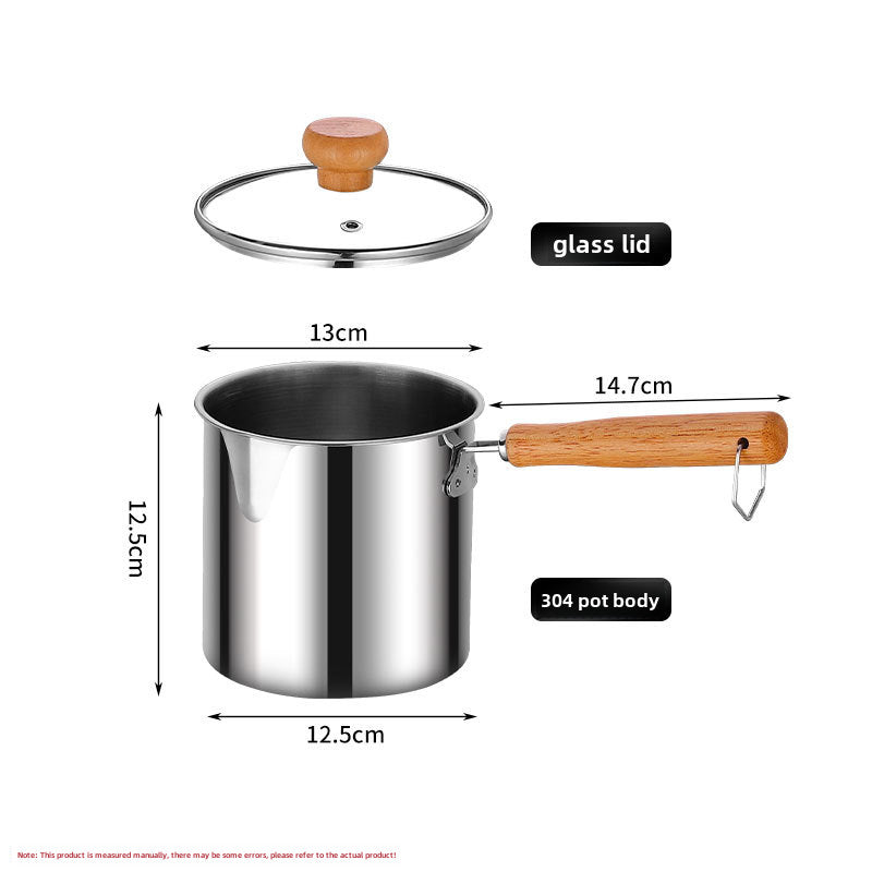 304 Stainless Steel Fryer Household Kitchen Fuel-Saving Mini String Deep Pot Multifunctional Cross-Border Fryer With Filter 【304】fry the fryer + lid for clip
