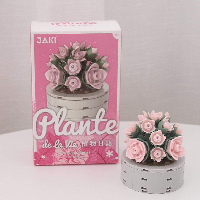 Non-watering Building Blocks Succulent Pot Cute Flowers Drunken dream angel