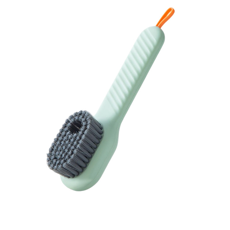 Deep Cleaning Shoe Brush Automatic Liquid Discharge Cleaning Brush Soft Bristles Household Laundry For Daily Use Cleaning Tool Green